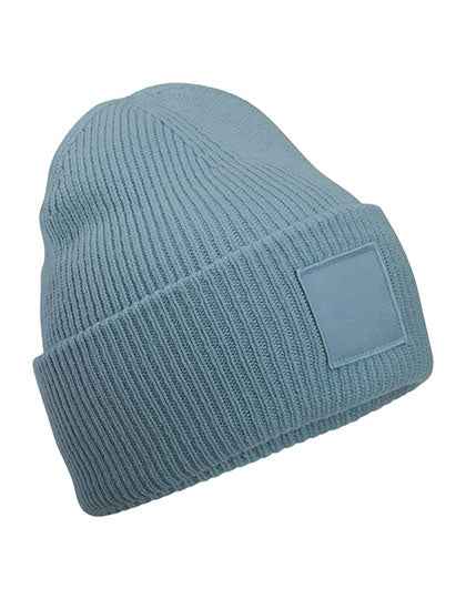 Deep Cuffed Tonal Patch Beanie - CB336R