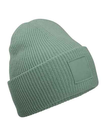 Deep Cuffed Tonal Patch Beanie - CB336R