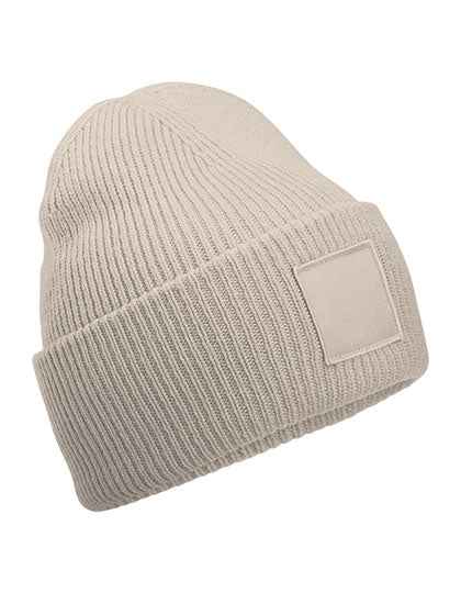 Deep Cuffed Tonal Patch Beanie - CB336R