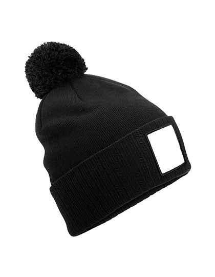 Appliqué Patch Pom Beanie - CB338R