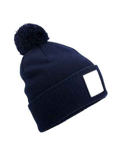 Appliqué Patch Pom Beanie - CB338R
