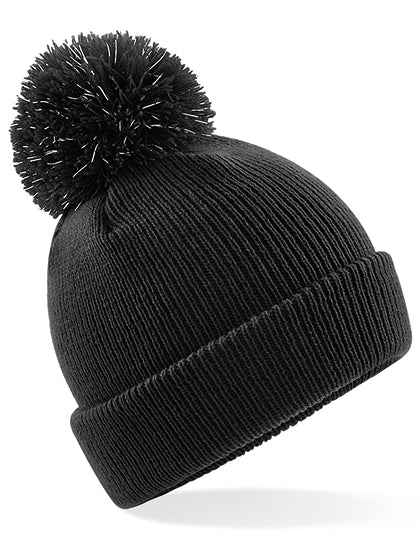 Junior Reflective Bobble Beanie - CB406B