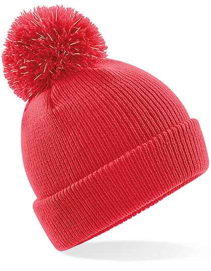 Junior Reflective Bobble Beanie - CB406B