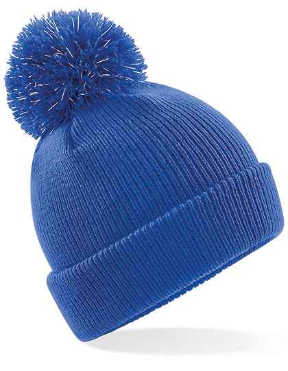 Junior Reflective Bobble Beanie - CB406B