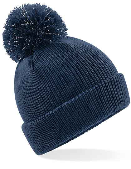 Junior Reflective Bobble Beanie - CB406B
