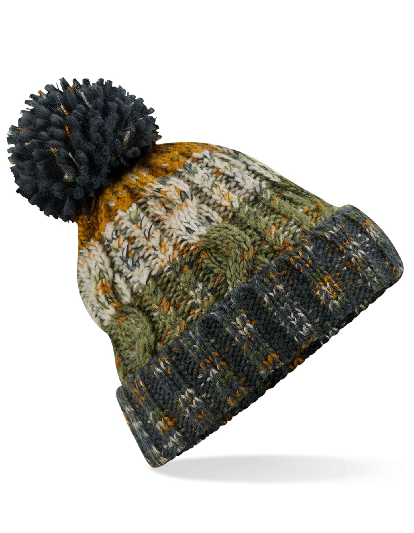 Corkscrew Pom Pom Beanie - CB486