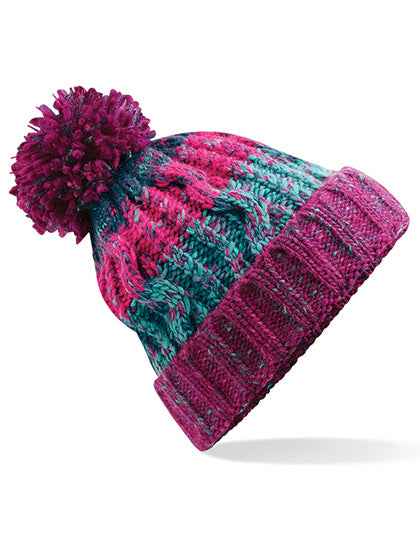 Corkscrew Pom Pom Beanie - CB486