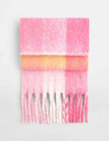 Fluffy Check Scarf - CB494R