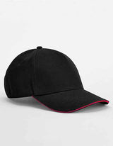 EarthAware® Classic Organic Cotton 5 Panel Cap - Sandwich Peak - CB825C