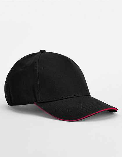 EarthAware® Classic Organic Cotton 5 Panel Cap - Sandwich Peak - CB825C