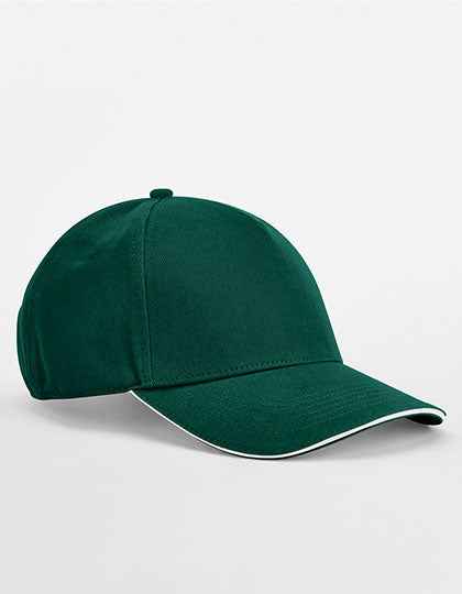 EarthAware® Classic Organic Cotton 5 Panel Cap - Sandwich Peak - CB825C