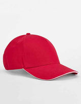 EarthAware® Classic Organic Cotton 5 Panel Cap - Sandwich Peak - CB825C