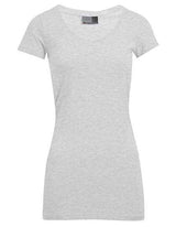 Women´s Slim Fit V-Neck-T Long - E3087
