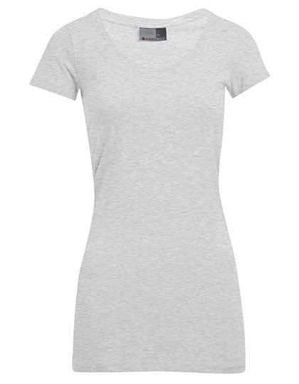 Women´s Slim Fit V-Neck-T Long - E3087