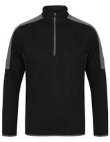 Adults 1/4 Zip Midlayer With Contrast Panelling - FH571
