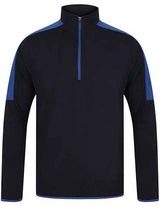Adults 1/4 Zip Midlayer With Contrast Panelling - FH571