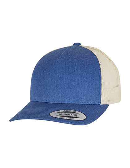 5-Panel Retro Trucker 2-Tone Cap - FX6506T