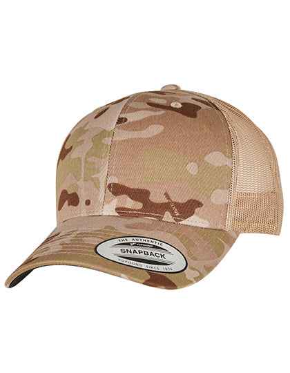 Retro Trucker Multicam Cap - FX6606MC