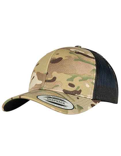 Retro Trucker Multicam Cap - FX6606MC