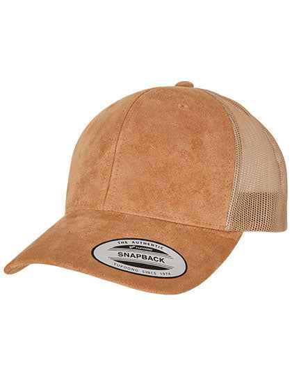 Suede Leather Trucker Cap - FX6606SU