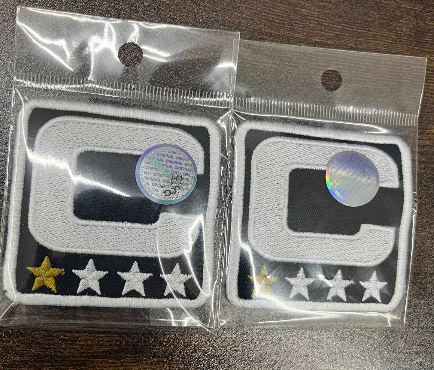 Captainpatch 6.5×6.5cm zum aufnähen – Schwarz V1