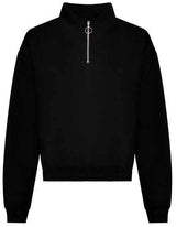 Women´s Cropped 1/4 Zip Sweat - JH037