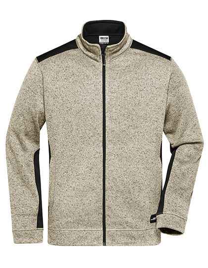 Men´s Knitted Workwear Fleece Jacket -STRONG- - JN862