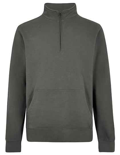 Regular Fit 1/4 Zip Pique Sweatshirt - K339