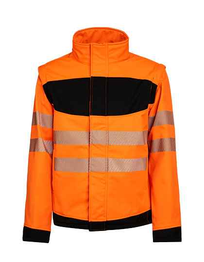 EOS Hi-Vis Workwear Softshell Jacket With Printing Area - KX1003