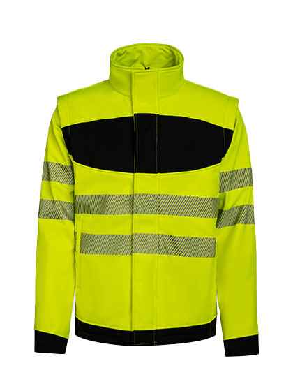 EOS Hi-Vis Workwear Softshell Jacket With Printing Area - KX1003