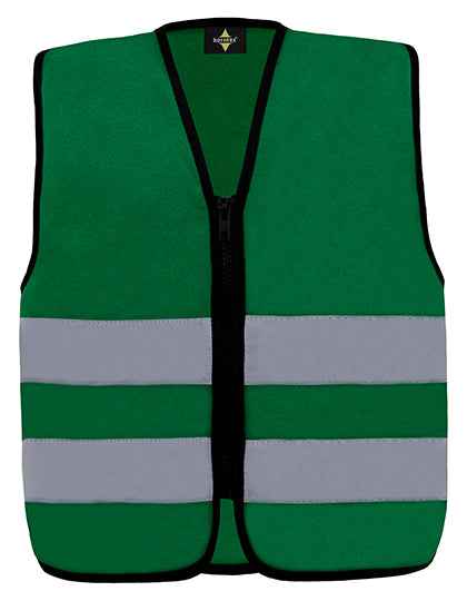 Kids´ Hi-Vis Safety Vest With Front Zipper Aalborg - KX201