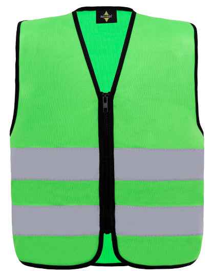 Kids´ Hi-Vis Safety Vest With Front Zipper Aalborg - KX201