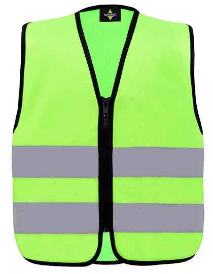 Kids´ Hi-Vis Safety Vest With Front Zipper Aalborg - KX201