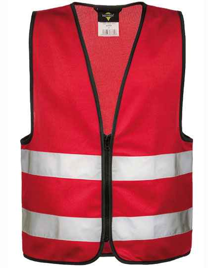 Kids´ Hi-Vis Safety Vest With Front Zipper Aalborg - KX201