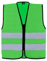 Hi-Vis Safety Vest Cologne With Front Zipper - KX217