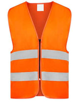 Hi-Vis Safety Vest Cologne With Front Zipper - KX217
