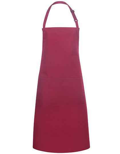 Latzschürze Basic mit Tasche und Schnalle - KY044