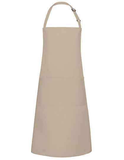 Latzschürze Basic mit Tasche und Schnalle - KY044