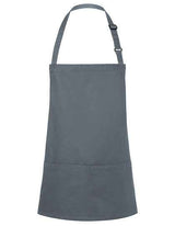 Kurze Latzschürze Basic mit Schnalle und Tasche - KY123