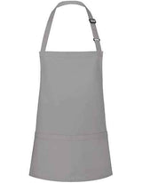 Kurze Latzschürze Basic mit Schnalle und Tasche - KY123