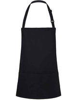 Kurze Latzschürze Basic mit Schnalle und Tasche - KY123