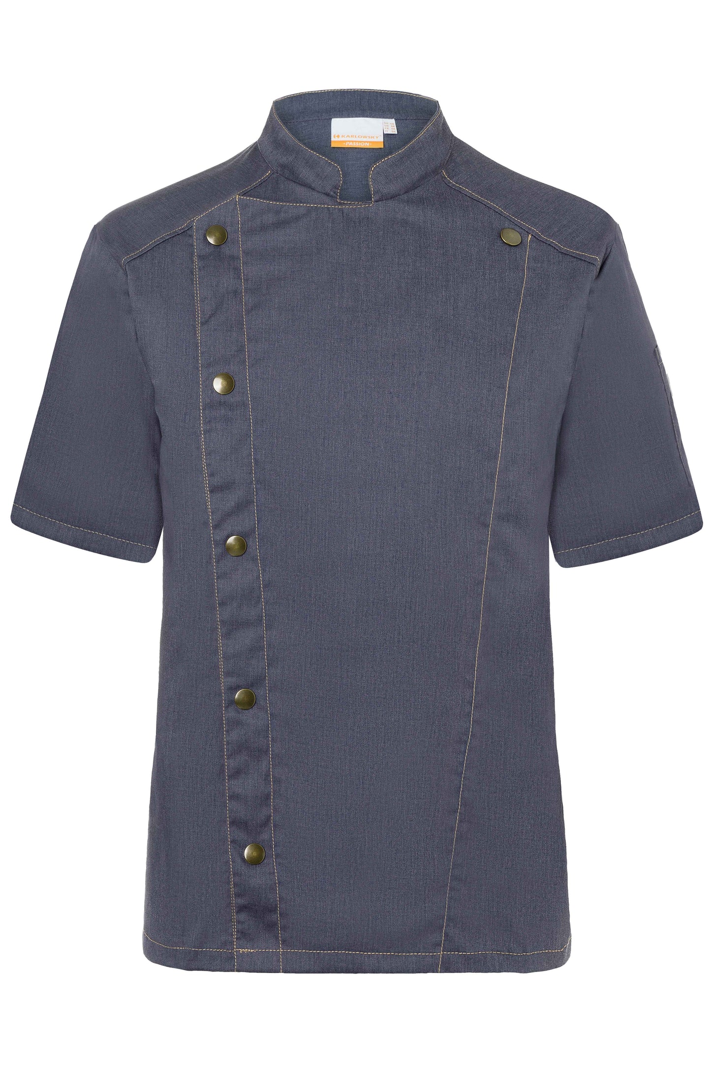 Kurzarm Kochjacke Jeans-Style - KY150