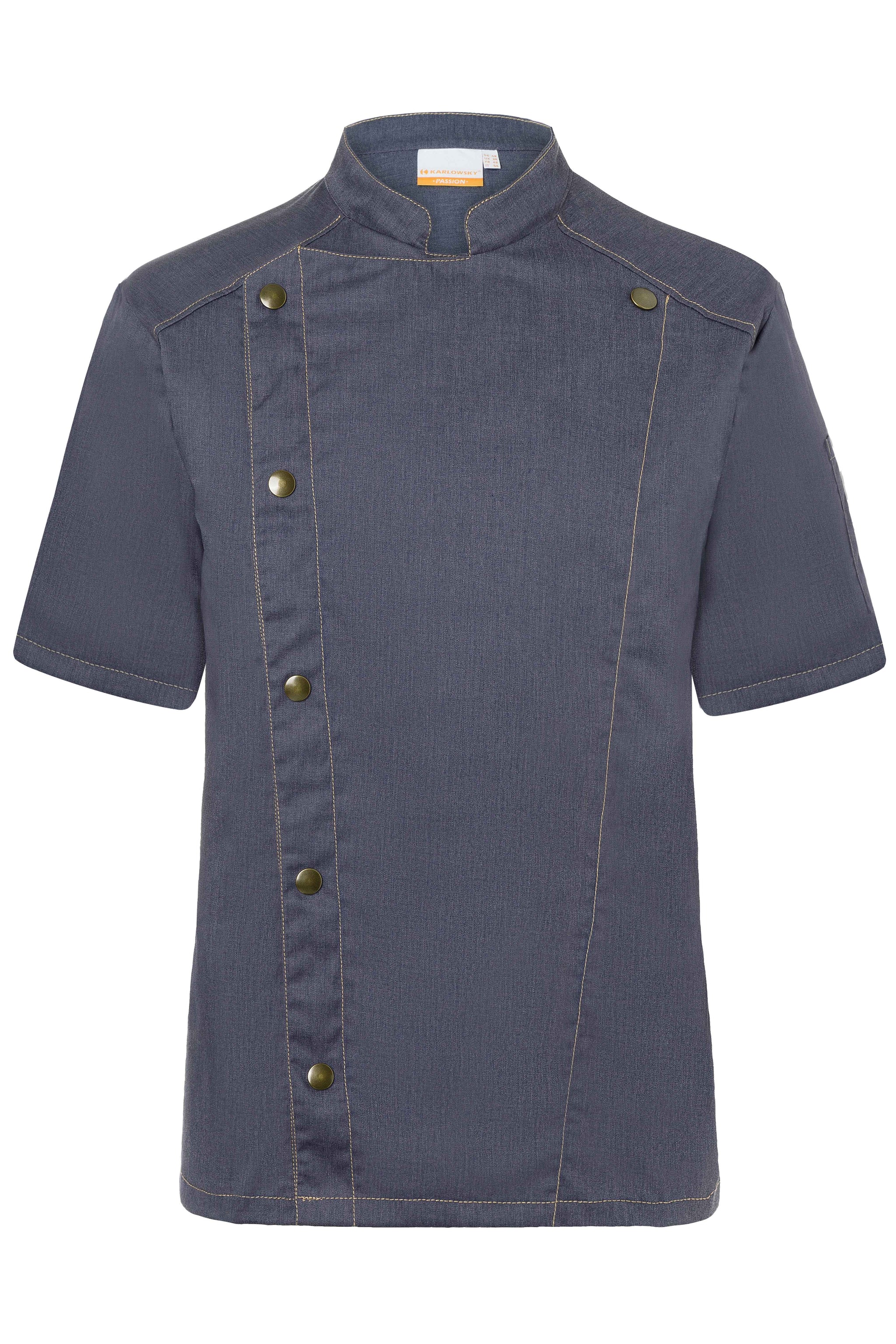 Kurzarm Kochjacke Jeans-Style - KY150