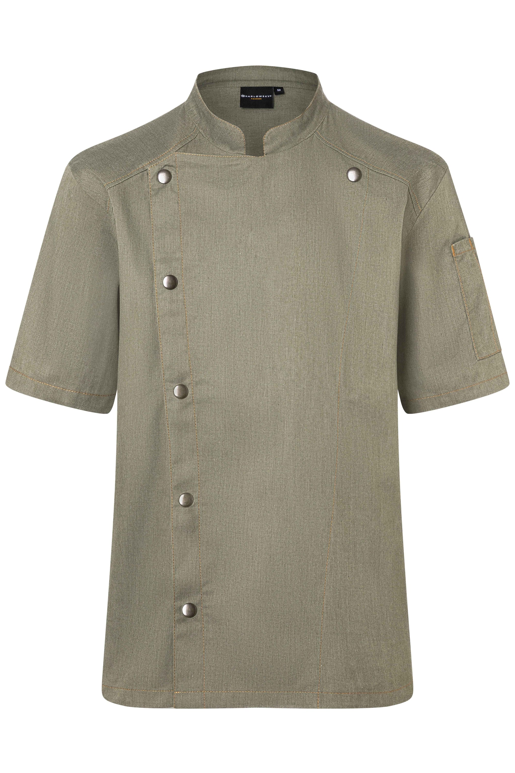 Kurzarm Kochjacke Jeans-Style - KY150