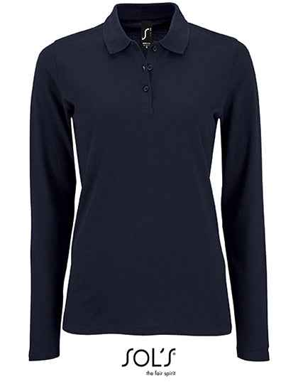 Women´s Long-Sleeve Piqué Polo Shirt Perfect - L02083