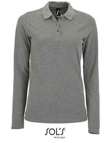 Women´s Long-Sleeve Piqué Polo Shirt Perfect - L02083
