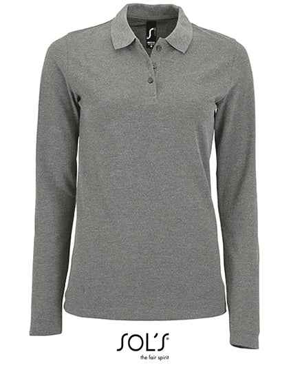 Women´s Long-Sleeve Piqué Polo Shirt Perfect - L02083