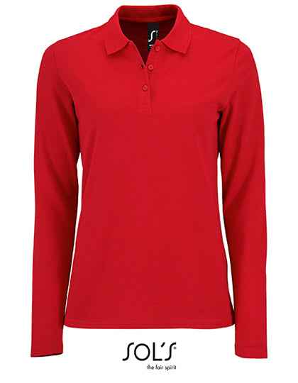 Women´s Long-Sleeve Piqué Polo Shirt Perfect - L02083