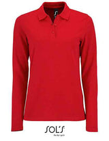Women´s Long-Sleeve Piqué Polo Shirt Perfect - L02083