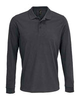 Unisex Long Sleeve Polycotton Polo Shirt - L03983